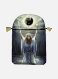 Printed satin 'Sacred Priestess'