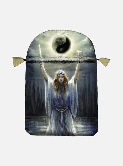 Printed satin 'Sacred Priestess'