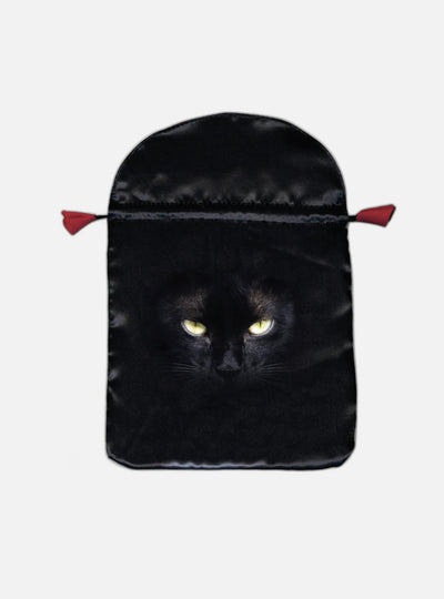 Printed satin 'Black Cat'