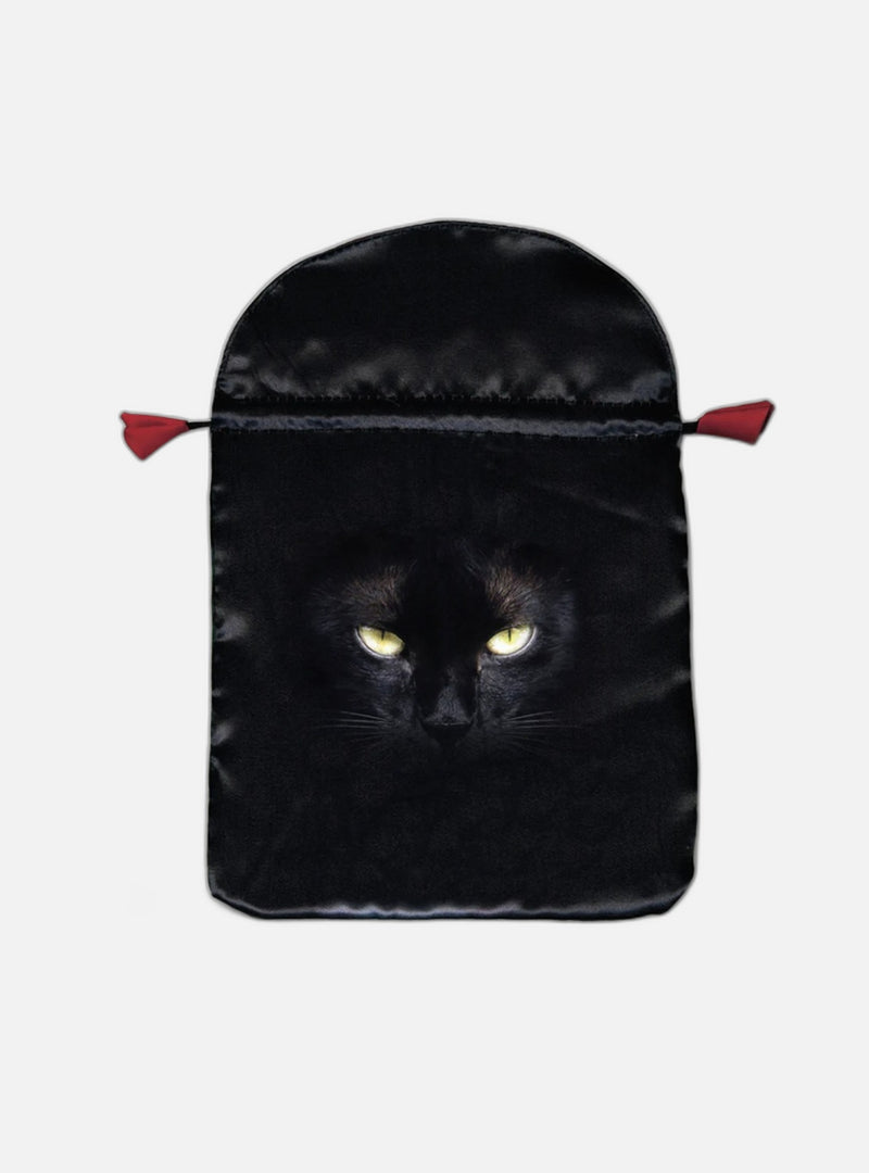 Printed satin 'Black Cat'