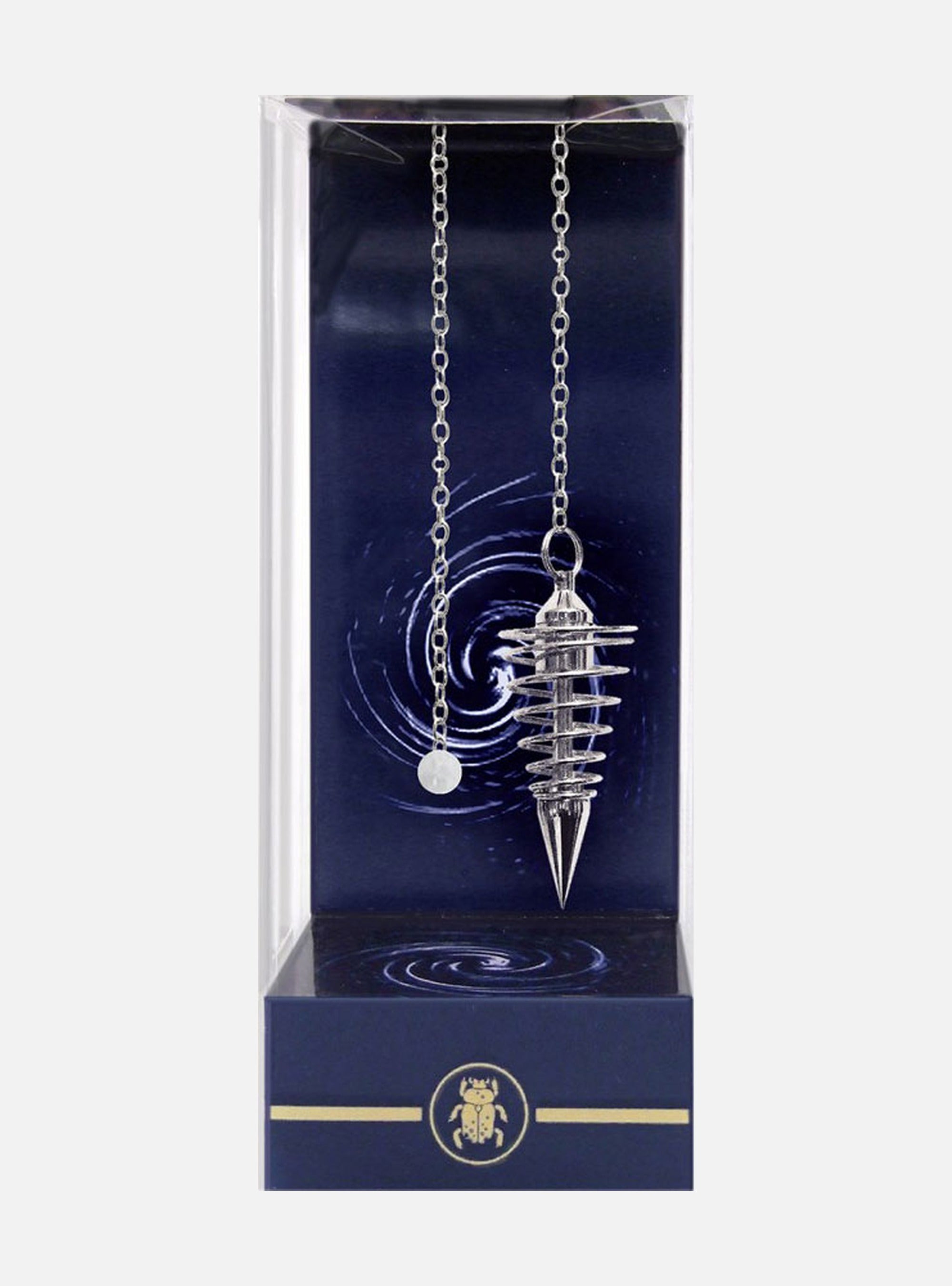 Deluxe Silver Spiral Pendulum