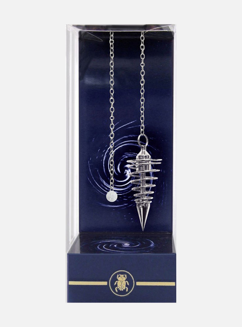 Deluxe Silver Spiral Pendulum