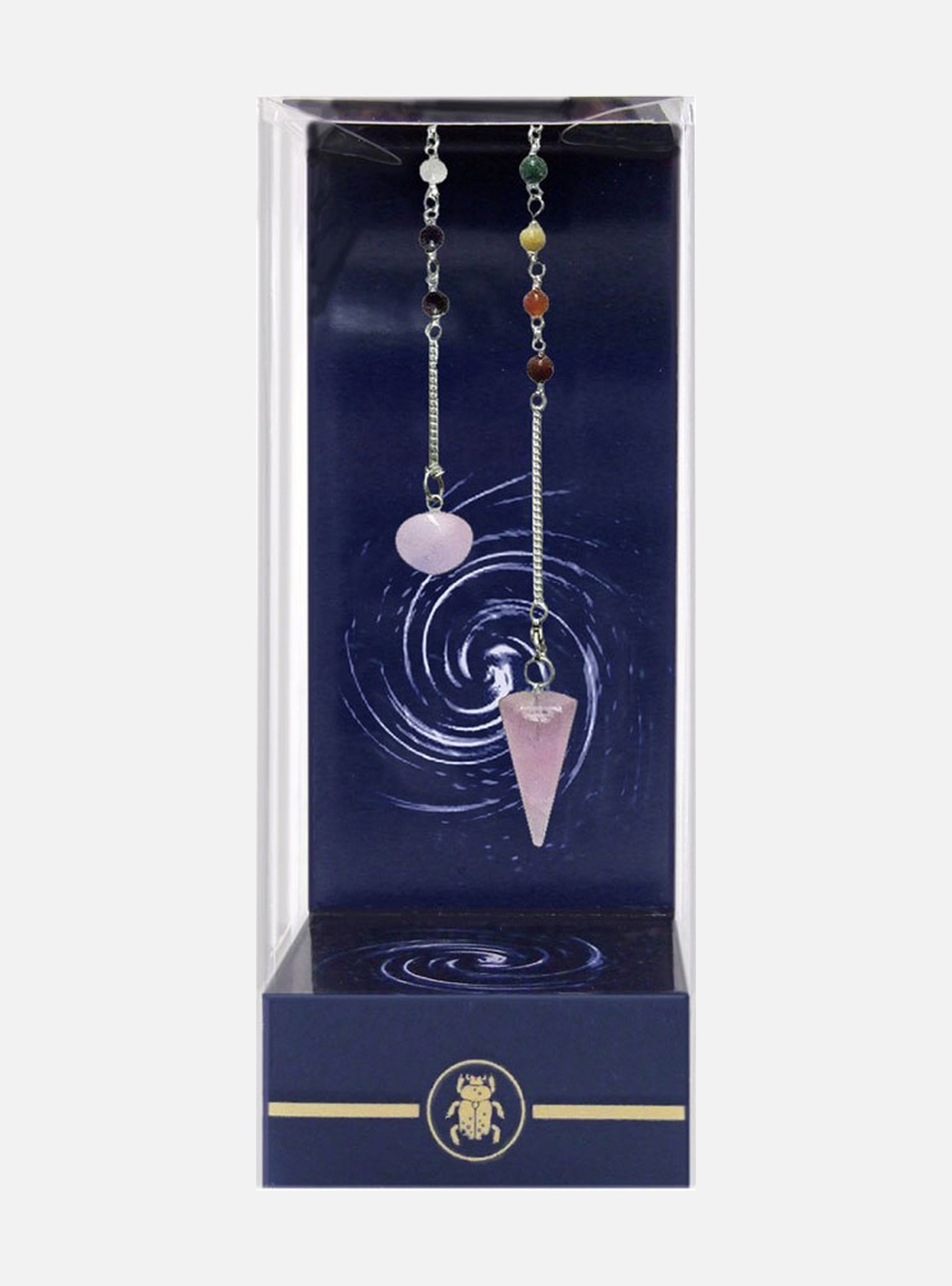 Premium Rose Quartz Chakra Pendulum