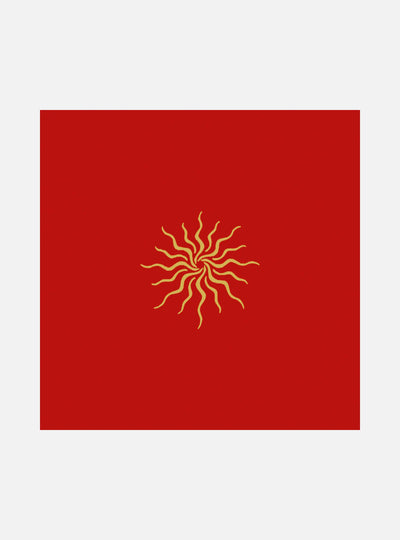 Tarot Cloth Sun Red