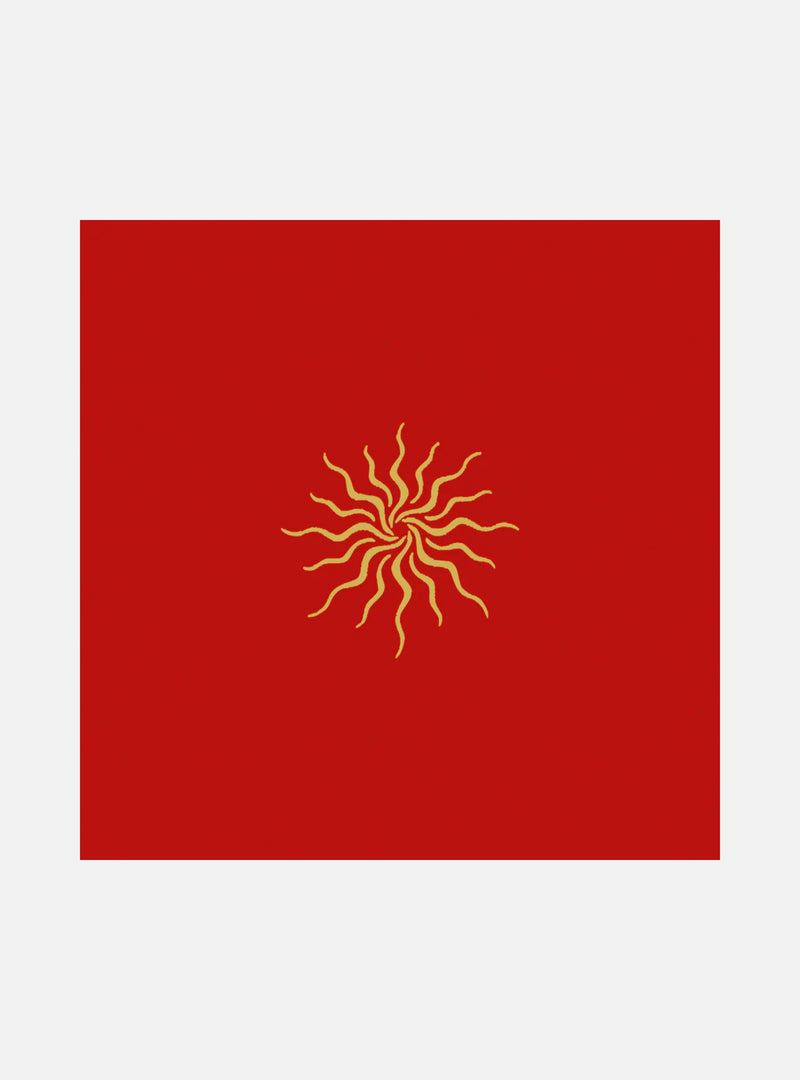Tarot Cloth Sun Red