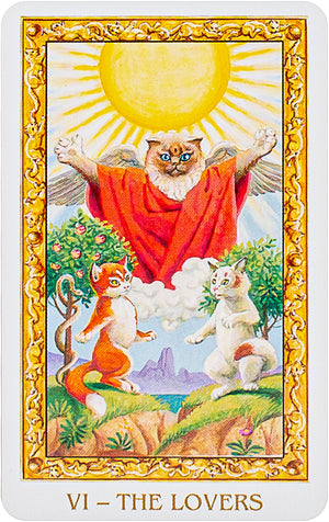 Mini Tarot White Cats (new edition)