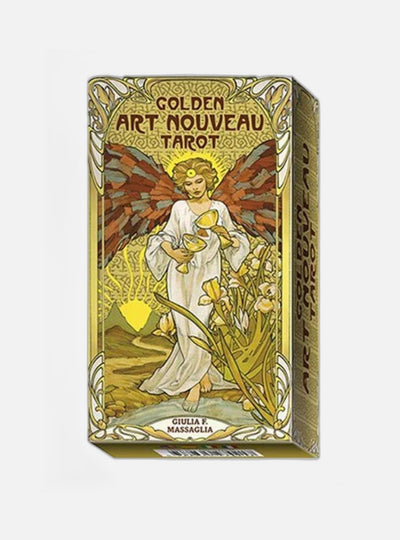 Golden Art Nouveau Tarot Mini (new edition - gold printing ink)