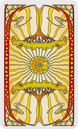 Golden Art Nouveau Tarot Mini (new edition - gold printing ink)