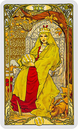 Golden Art Nouveau Tarot Mini (new edition - gold printing ink)