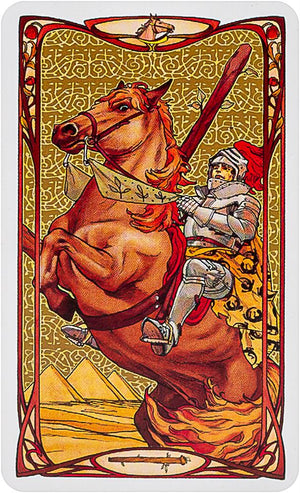 Golden Art Nouveau Tarot Mini (new edition - gold printing ink)