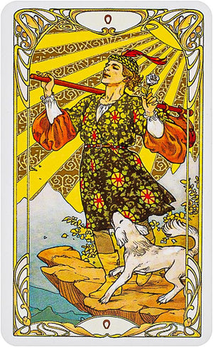 Golden Art Nouveau Tarot Mini (new edition - gold printing ink)
