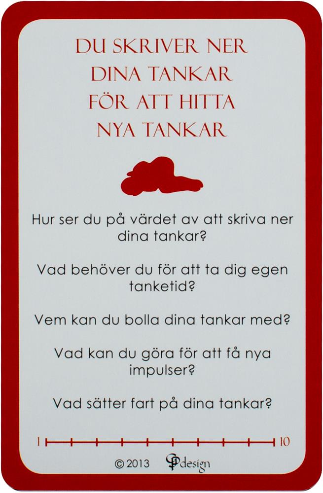 Tankar om tankar : reflektionskort