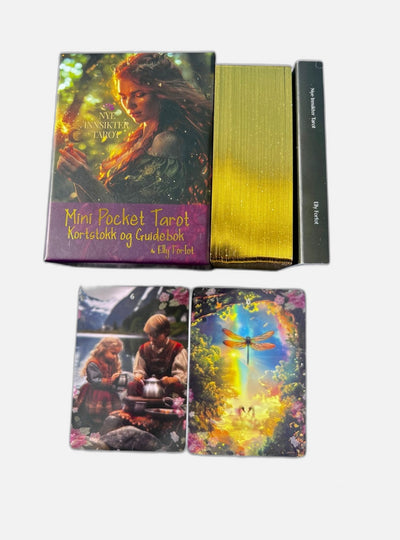 Mini Pocket Tarot- kortstokk & guidebok (Norsk)